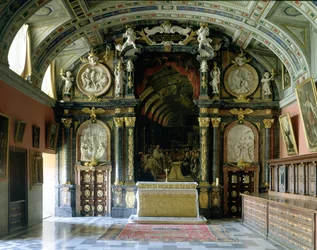 Die Anbetung durch Carlos II der Heiligen Form, aus der Sakristei